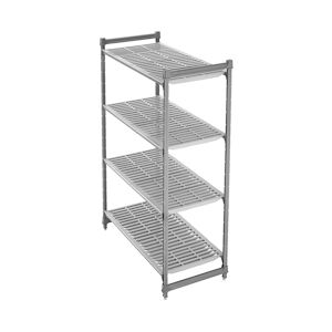 CAMBRO - CBU183072V4-580 - Unité fixe Basics 4ét. claire-voie (600 kg) - 460 x 7650 x 1830 mm - Graphite Brossé