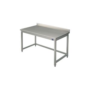 Table Inox de Travail avec Dosseret Gamme 700 700x700 x700x850mm VIRTUS GROUP