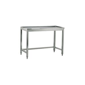 Table De Triage Droit Avec Trou, Pour Machines Avec Sortie à Gauche, L 2400 mm 2400x800x870mm VIRTUS GROUP