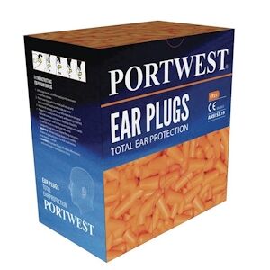 Portwest - Recharge pour distributeur de bouchons d'oreilles en mousse (Pack de 500) Orange Taille Unique - Publicité