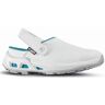 Jallatte - Sabots professionnels blanc et bleu pour femmes MIRANDA ESD OB A E FO WRU SRC Blanc / Bleu Taille 39