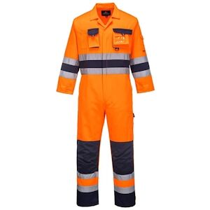 Combinaison haute visibilité  Nantes orange marine T.XL Portwest