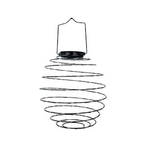 Lumijardin suspension solaire spirale métal micro LED blanc chaud ORION H37cm Lumi jardin