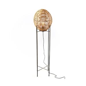 AMADEUS Lampe de lecture Malombo - Marron Rond Bois Amadeus 30x30 cm