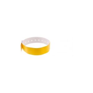 Bracelet événementiel vinyle Type L - Mat - Jaune (lot de 100)