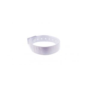 Bracelet holographique type L avec bulles - blanc (lot de 100)