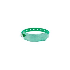 Bracelet holographique Extra-Large avec étoiles - vert (lot de 100)