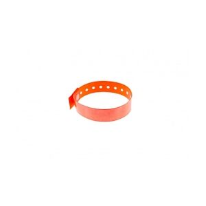 Bracelet holographique type L avec bulles - Orange (lot de 100)