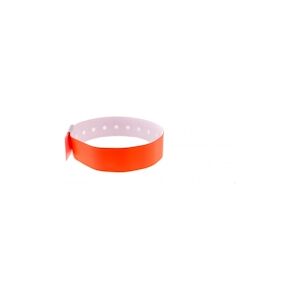 Bracelet événementiel vinyle Type L - Mat - Orange (lot de 100)