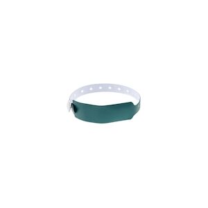 Bracelet événementiel vinyle Extra-large - Métal - Vert (lot de 100)