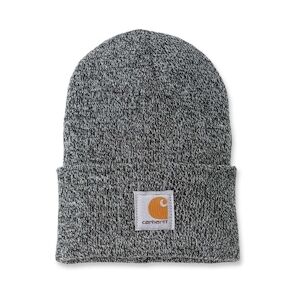 Carhartt - Bonnet tricoté avec revers Noir / Blanc Taille Unique