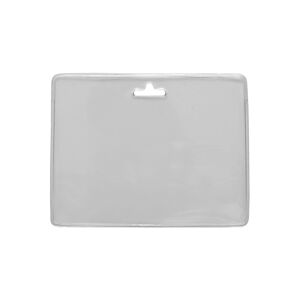 Pochette porte-badge souple en PVC - Horizontal (lot de 100)