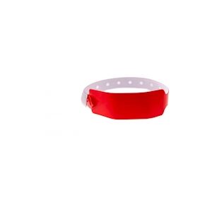 Bracelet événementiel vinyle Extra-large - Brillant - Rouge (lot de 100)