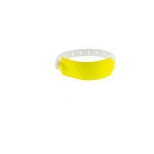 Bracelet événementiel vinyle Extra-large - Brillant - Jaune (lot de 100)