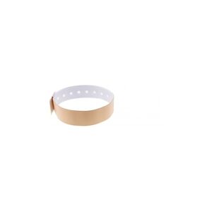 Bracelet événementiel vinyle Type L - Mat - Crème (lot de 100)