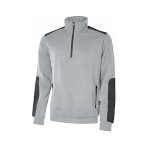 U-Power - Sweat-shirt gris clair semi zippé CUSHY Gris Foncé Taille 3XLXXXL