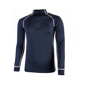 U-Power - Maillot de corps bleu foncé semi-zippé MAKALU Bleu Foncé Taille MM