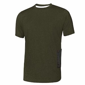 U-Power - Tee-shirt manches courtes vert Slim ROAD Vert Taille M