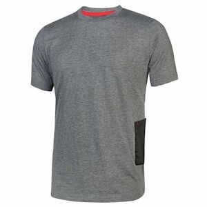 U-Power - Tee-shirt manches courtes gris fonce Slim ROAD Gris Fonce Taille M