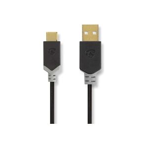 Nedis Câble Usb 2.0 Type-c Mâle - A Mâle 1,0 M Anthracite Usage Non Intensif Nedis