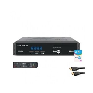 SERVIMAT Récepteur Tv Satellite Hd + Carte Viaccess Fransat Pc7 + Câble Hdmi 2m Usage Non Intensif Servimat