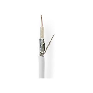 Nedis Câble Coaxial Coaxial 9 (koka 799) 25,0 M Boîte-cadeau Blanc Usage Non Intensif Nedis