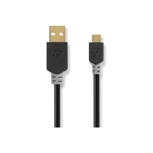 Nedis Câble Usb 2.0 A Mâle - Micro B Mâle 2,0 M Anthracite Usage Non Intensif Nedis