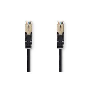 Nedis Câble Réseau Cat 5e Sf/utp Rj45 Mâle - Rj45 Mâle 15 M Noir Usage Non Intensif Nedis