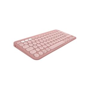 Logitech - Clavier sans fil - Pebble Keys 2 K380s - Bluetooth - Bouton Easy-Switch - Rose - (920-011805) Logitech