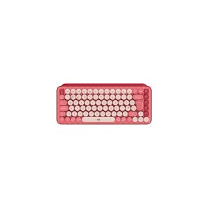 Logitech Clavier Sans Fil Mécanique Logitech Pop Keys Heartbreaker Rose