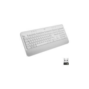 Clavier Ergonomique Sans Fil Logitech Signature K650 Blanc