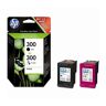 300 Pack De 2 Cartouches Dencre Noire/trois Couleurs Authentiques Pour Hp Deskjet F4580 Et Hp Photosmart C4680/c4795 Cn637ee