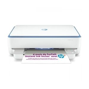 HP Envy 6010e Imprimante tout-en-un Jet d'encre couleur Copie Scan - Idéal pour la famille - 3 mois d'Instant ink inclus avec H HP