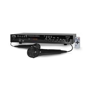 Ltc Audio Amplificateur HiFi Stéréo MP5 2x50W avec vidéo MP5 HDMI/USB/SD/FM/BLUETOOTH + 2 Mic