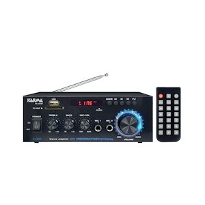 Amplificateur hifi Stéréo Karma PA-2362BT, 2x 30W, Bluetooth USB SD , RADIO FM, télécommande, 2 entrées microphones