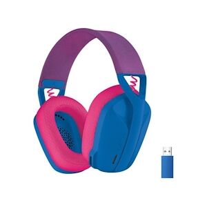 Logitech Casque Gaming Sans Fil Logitech - G435 Lightspeed - Bleu - Leger Bluetooth Avec Micro Integre Pour Dolby Atmos, Pc, Ps4, Ps5, Mo