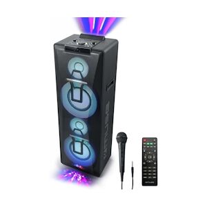 Muse Enceinte M-1990 DJ à LED Party box double bluetooth + Micro - BT/CD/AUX/USB - 1000W M-1990DJ-MATCH