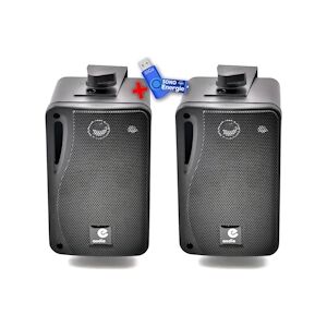 e-audio B416B – Paire d'enceinte passive noire 4 OHMS 80W