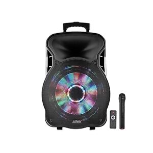 Enceinte mobile amplifiée 800W 15'' à LEDs Rvb USB/BT/SD/FM PARTY15 SA50532A