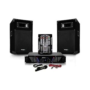 Ibiza Sound Pack Sono DJM300-BT ampli + HP 500W Table de mix avec USB Bluetooth