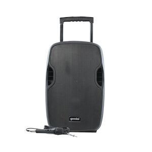 Enceinte active GEMINI AS-12TOGO Sono DJ sur batterie, 1500W, 12 Pouces, avec USB SD Bluetooth RADIO FM, microphone