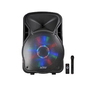 Enceinte mobile amplifiée 700W PARTY12 LEDs RVB USB/BT/SD/FM PARTY12