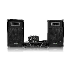 Ibiza Sound Pack sono IBIZA DJ300N 480W + table de mixage + 2 HP + mic