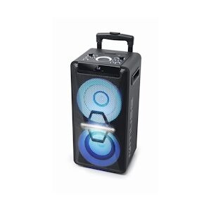 Muse Enceinte - Muse M-1920DJ - avec Batterie, 300 W, CD, Bluetooth et Effets Lumineux (USB, AUX, Télécommande) Noir
