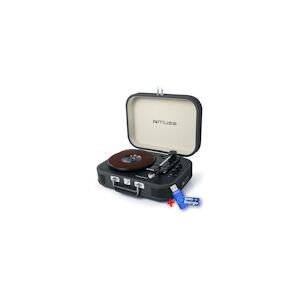 Muse Platine vinyle stéréo Noire 33/45/78 tours avec enceintes intégrées - USB/SD/AUX - Prise casque+clé USB 32Go