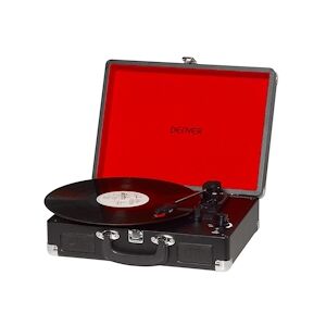 Denver Platine disques vinyles Denver VPL-120BLACK, Haut-parleurs intégrés, Sortie Phono, pour vinyles 33 1/3, 45 et 78 Tours