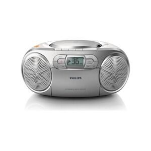 Philips Az 127/12  Radio Cd - 2 X 1 W Puissance - Cd, K7 - Platine Cassette - Silver