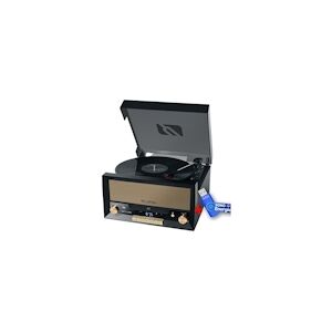 Muse Système Chaîne Hifi CD 20W avec platine Vinyle - CD/FM/USB/AUX - 33/45/78 tours+clé USB 32Go