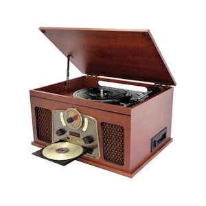 Chaîne Hifi INOVALLEY RETRO10E-BTH-N vinyle avec Fonction encoding, Bluetooth, CD, K7 Audio, FM, USB