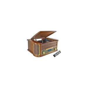 INOVALLEY RETRO29-E Chaîne Hifi vinyle style rétro Bluetooth - Lecteur CD / K7 Audio / FM / USB